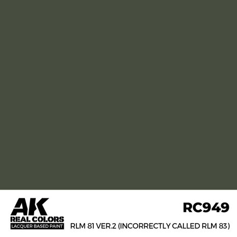 RC949 - RLM 81 Version 2  (incorrectly called RLM 83) 17ml - [AK Interactive]