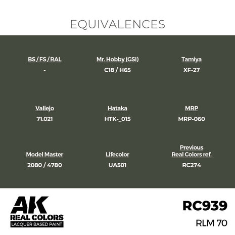 RC939 - RLM 70 17ml - [AK Interactive]