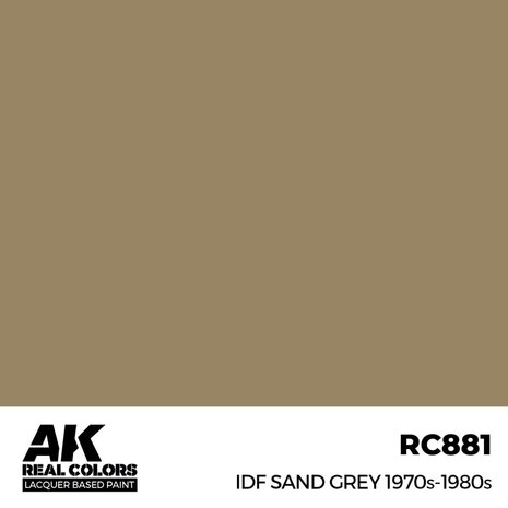 RC881 - IDF Sand Grey 1970s-1980s 17ml - [AK Interactive]