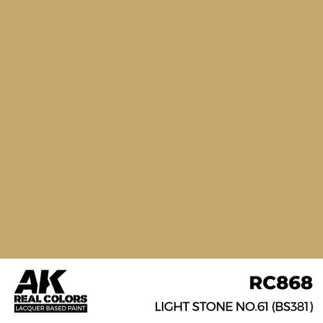 RC868 - Light Stone No.61 (BS381) 17ml - [AK Interactive]