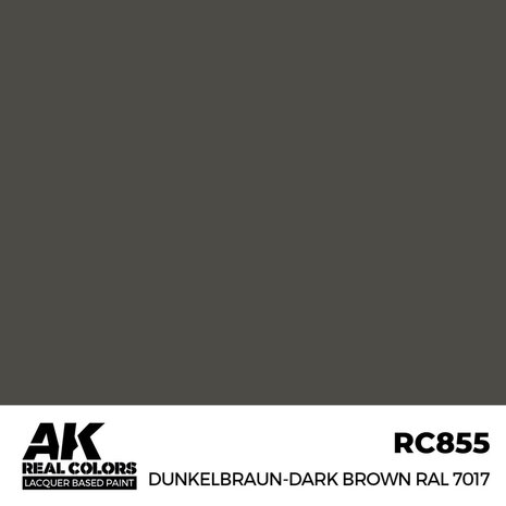 RC855 - Dunkelbraun-Dark Brown RAL 7017 17ml - [AK Interactive]