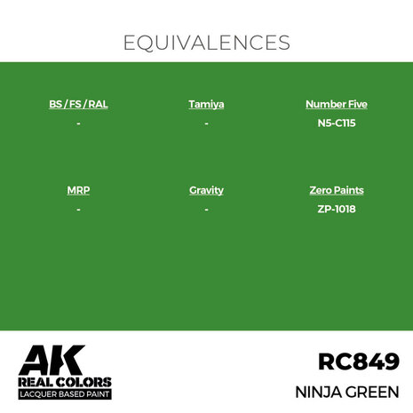 RC849 - Ninja Green 17ml - [AK Interactive]