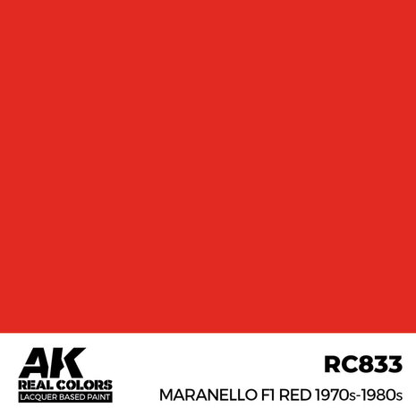 RC833 - Maranello F1 Red 1970s-1980s 17ml - [AK Interactive]