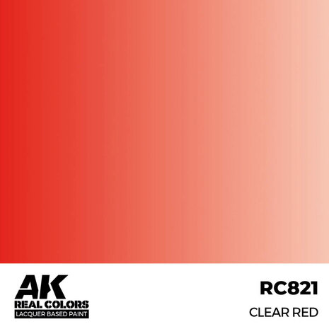 RC821 - Clear Red 17ml - [AK Interactive]