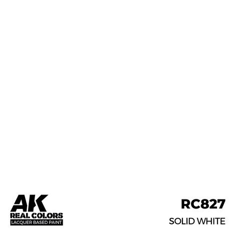 RC827 - Solid White 17ml - [AK Interactive]