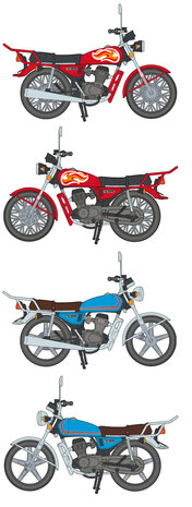 AK35027 - CG125 Japanese Motorcycle - 1:35