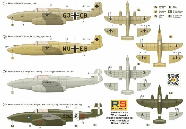 RS Models 92290 - Heinkel He-280 V3 - 1:72