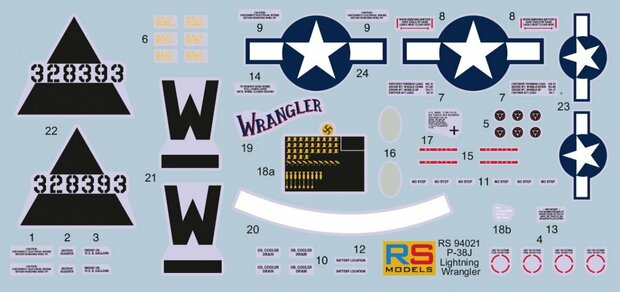 RS Models 94031 - P-38J Lightning D-Day - Lt.Col. Cyril Wilson - 1:72