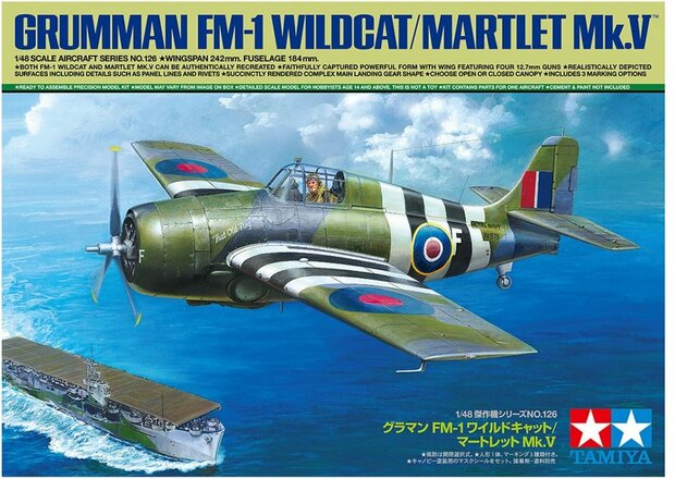 Tamiya 61126 - Grumman FM-1 Wildcat/Martlet Mk.V - 1:48