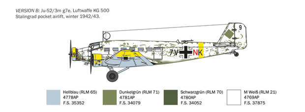 Italeri 102 - Junker Ju-52/3m - 1:72