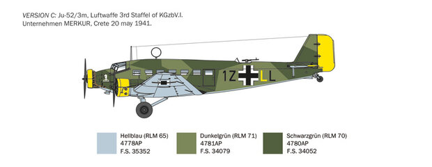 Italeri 102 - Junker Ju-52/3m - 1:72