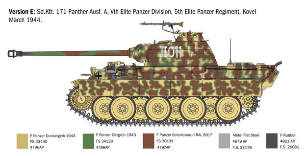 Italeri 270 - Sd.Kfz. 171 Panther Ausf. A - 1:35