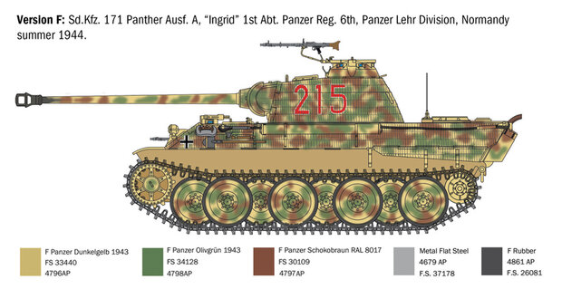 Italeri 270 - Sd.Kfz. 171 Panther Ausf. A - 1:35