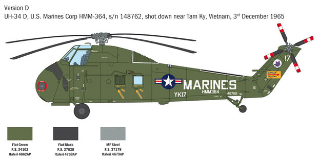 Italeri 2776 - H-34A Pirate /UH-34D U.S. Marines - 1:48