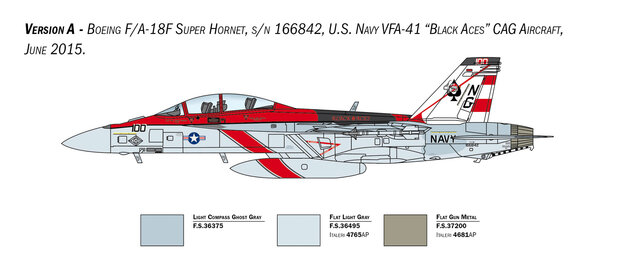 Italeri 2823 - F/A-18F Super Hornet U.S. Navy Special Colors - 1:48