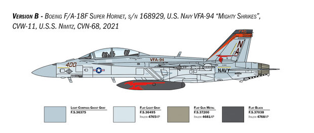 Italeri 2823 - F/A-18F Super Hornet U.S. Navy Special Colors - 1:48