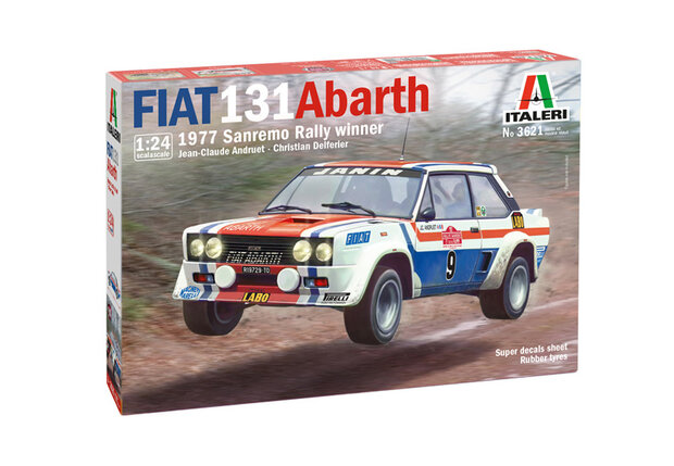 Italeri 3621 - Fiat 131 Abarth 1977 Sanremo Rally Winner - 1:24