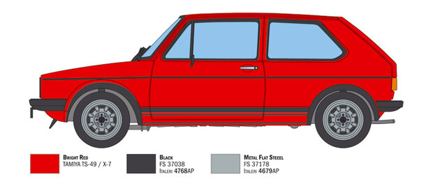 Italeri 3622 - VW Golf GTI First Series 1976/78 - 1:24