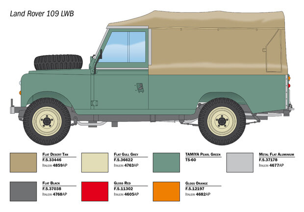 Italeri 3665 - Land Rover 109 LWB - 1:24