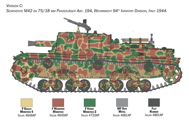 Italeri 6569 - Semovente M42 da 75/18 - 1:35