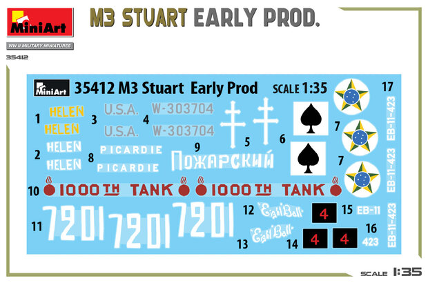 MiniArt 35412 - M3 Stuart Early Prod. - 1:35