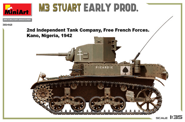 MiniArt 35412 - M3 Stuart Early Prod. - 1:35