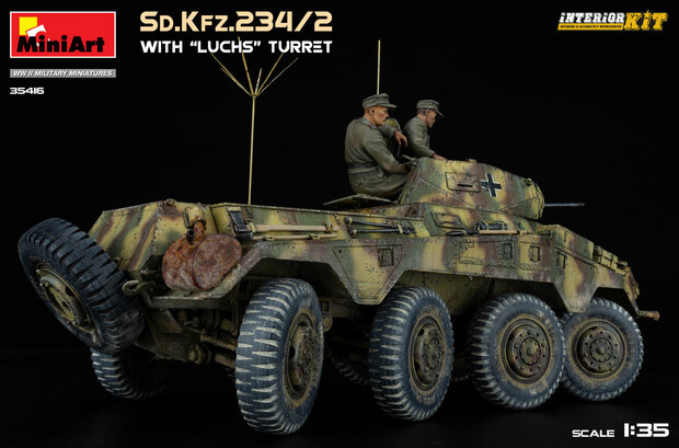 MiniArt 35416 - Sd.Kfz.234/2 With “Luchs” Turret. Interior Kit - 1:35