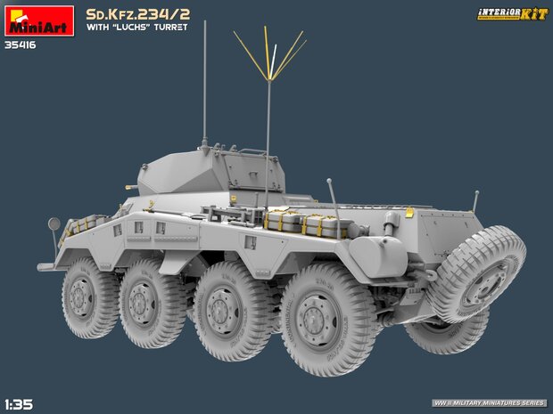 MiniArt 35416 - Sd.Kfz.234/2 With “Luchs” Turret. Interior Kit - 1:35