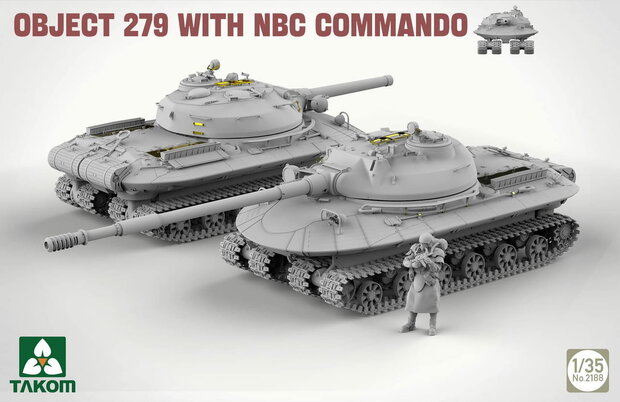 Takom 2188 - Object 279 With NBC Commando - 1:35