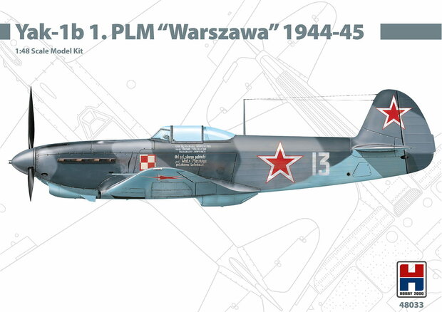 Hobby 2000 48033 - Yak-1b 1. PLM "Warszawa" 1944-45 - 1:48