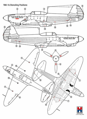 Hobby 2000 48033 - Yak-1b 1. PLM "Warszawa" 1944-45 - 1:48