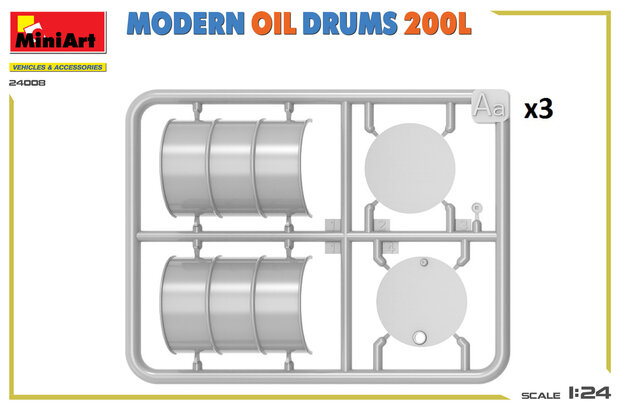 MiniArt 24008 - Modern Oil Drums - 1:24