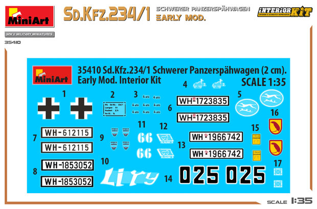 MiniArt 35410 - Sd.Kfz.234/1 Schwerer Panzerspähwagen Early Mod. - 1:35