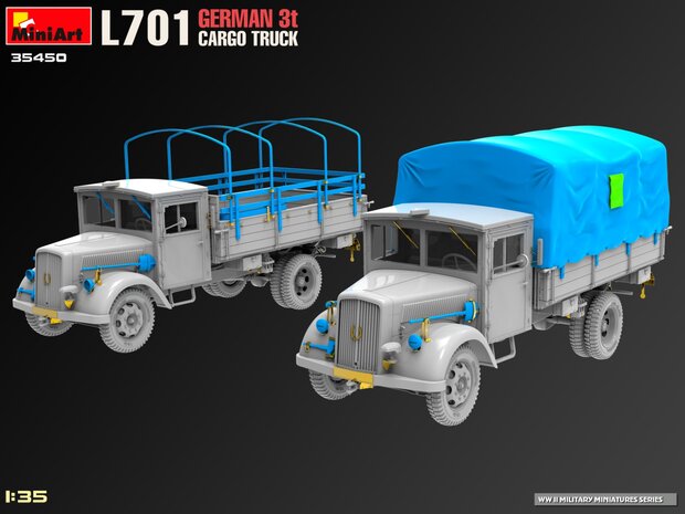 MiniArt 35450 - L701 German 3t Cargo Truck - 1:35