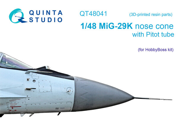 Quinta Studio QT48041 -  MiG-29K ?orrected nose cone (HobbyBoss) - 1:48