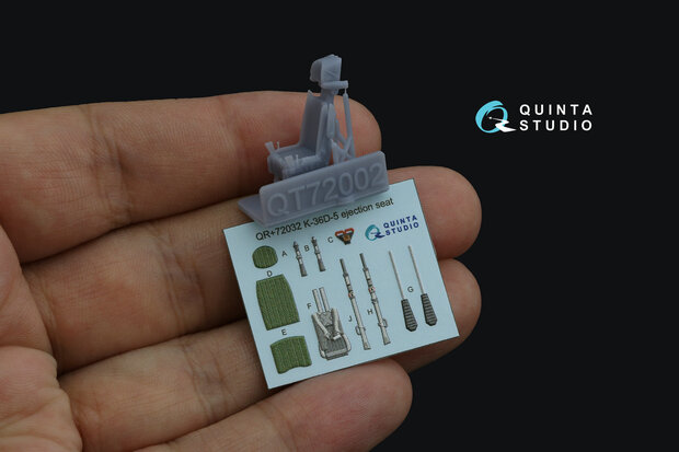 Quinta Studio QR+72032 -  K-36D-5 ejection seat (for Su-35, Su-57 aircraft) (All kits) - 1:72