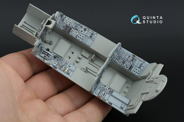 Quinta Studio QDS+32231 -  Tornado ECR German 3D-Printed & coloured Interior on decal paper (Italeri) (with 3D-printed resin parts) - Small Version - 1:32