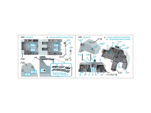 Quinta Studio QDS-35132 -  AH-64A 3D-Printed & coloured Interior on decal paper (Trumpeter) - Small Version -1:35