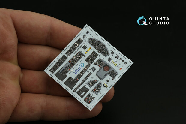 Quinta Studio QDS-32180 -  F-104S 3D-Printed & coloured Interior on decal paper (Italeri) - Small Version - 1:32