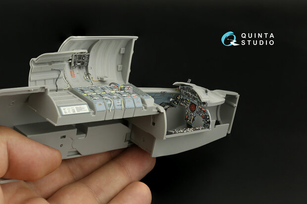 Quinta Studio QD32188 -  F-104J 3D-Printed & coloured Interior on decal paper (Italeri) - 1:32