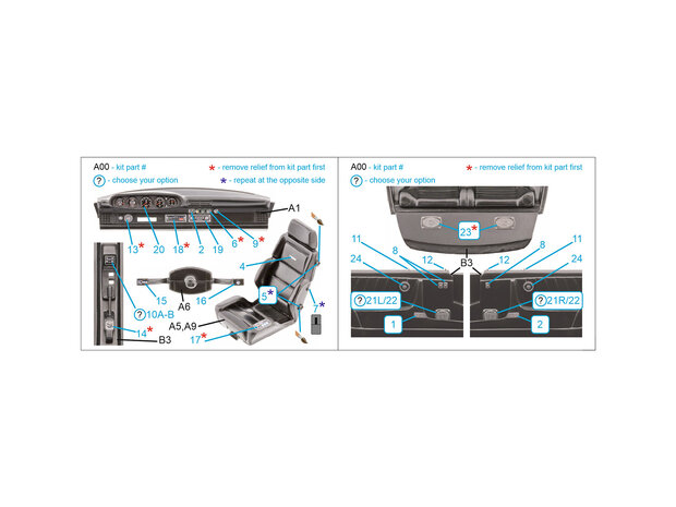 Quinta Studio QD24019 -  Porsche 911 Turbo (930) 3D-Printed & coloured Interior on decal paper (Tamiya) - 1:24