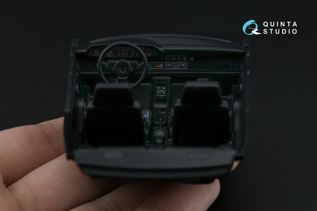 Quinta Studio QD24019 -  Porsche 911 Turbo (930) 3D-Printed & coloured Interior on decal paper (Tamiya) - 1:24