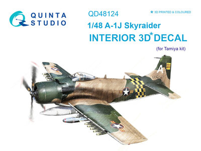 Quinta Studio QD48124 - A-1J 3D-Printed & coloured Interior on decal paper (for Tamiya  kit) - 1:48