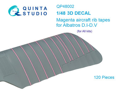 Quinta Studio QP48002 - Magenta rib tapes Albatros D.I-D.V - 1:48