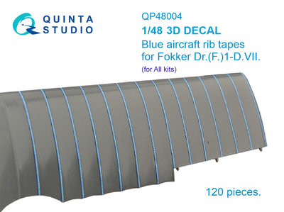 Quinta Studio QP48004 - Blue rib tapes for Fokker Dr.(F)I-D.VII - 1:48