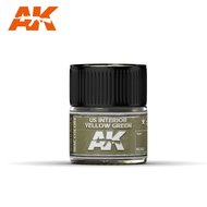 RC262 - AK Real Color Paint - US Interior Yellow Green 10ml - [AK Interactive]