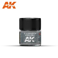 RC319 - AK Real Color Paint - A-14 Interior Steel Grey 10ml - [AK Interactive]