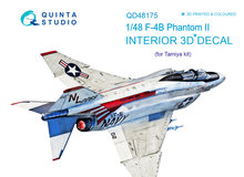 Quinta Studio QD48175 - F-4B 3D-Printed & coloured Interior on decal paper (for Tamiya kit) - 1:48