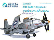 Quinta Studio QD48107 - XA2D-1 3D-Printed & coloured Interior on decal paper (for Clear Prop kit) - 1:48