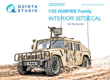 Quinta Studio QD35039 - HUMVEE Family 3D-Printed & coloured Interior on decal paper (for Tamiya kit) - 1:35